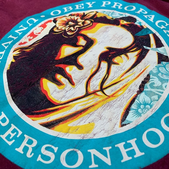 Obey propaganda T-shirt wine - Picture 3 of 5